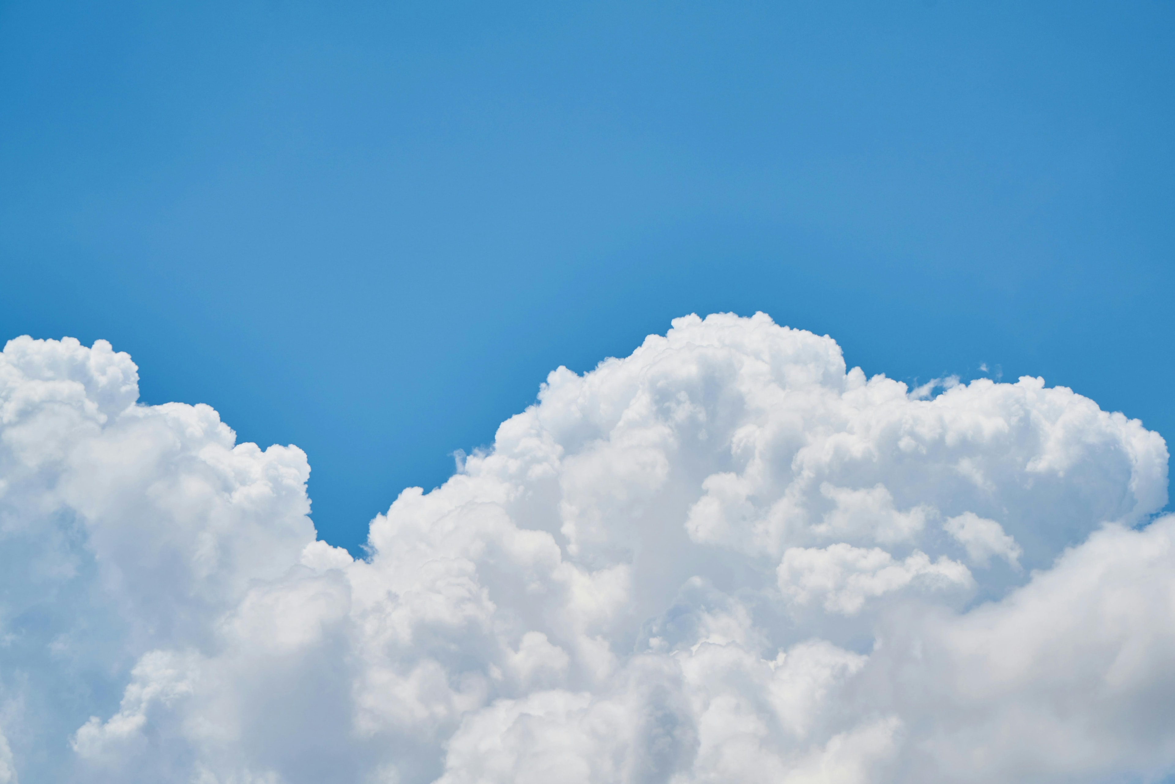 Peaceful clouds representing clarity and reflection